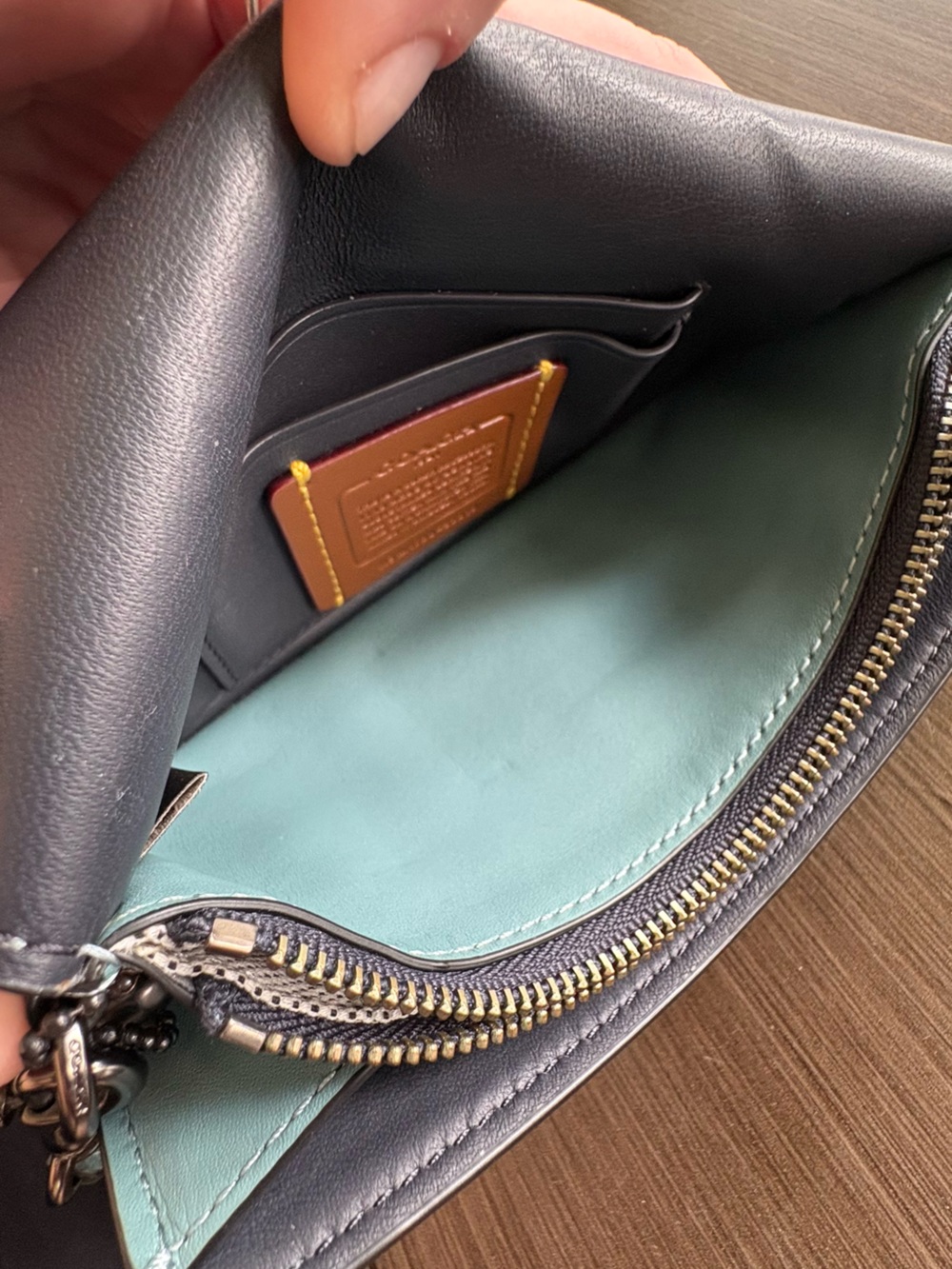Coach 1941 Blue Clutch Wristlet - Picture 13 of 13